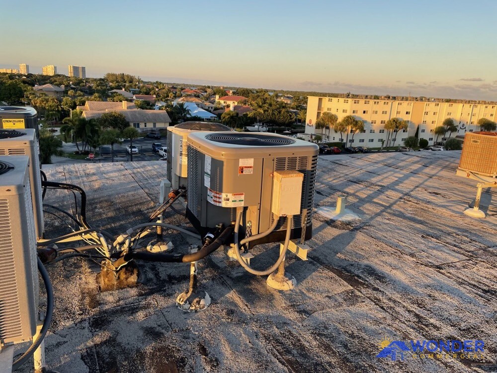 Crane lift HVAC